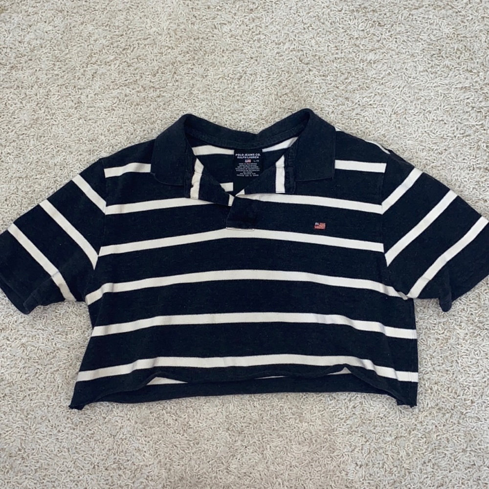 Vintage Ralph Lauren Polo Cut Off Crop Tee